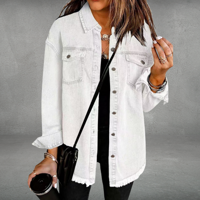 JOLIEN™ | Long-Sleeve Denim Jacket with Pockets