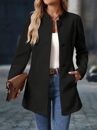 KRISTIN™ | Elegant Long Blazer-Style Jacket