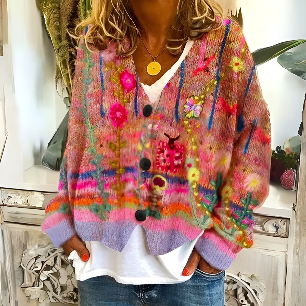 ÉNORA™ | Floral Cardigan