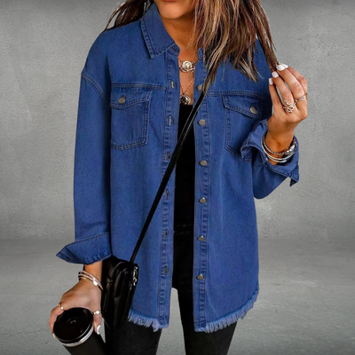 JOLIEN™ | Long-Sleeve Denim Jacket with Pockets