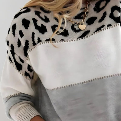 Pascaline™ | Leopard Print Casual Sweater