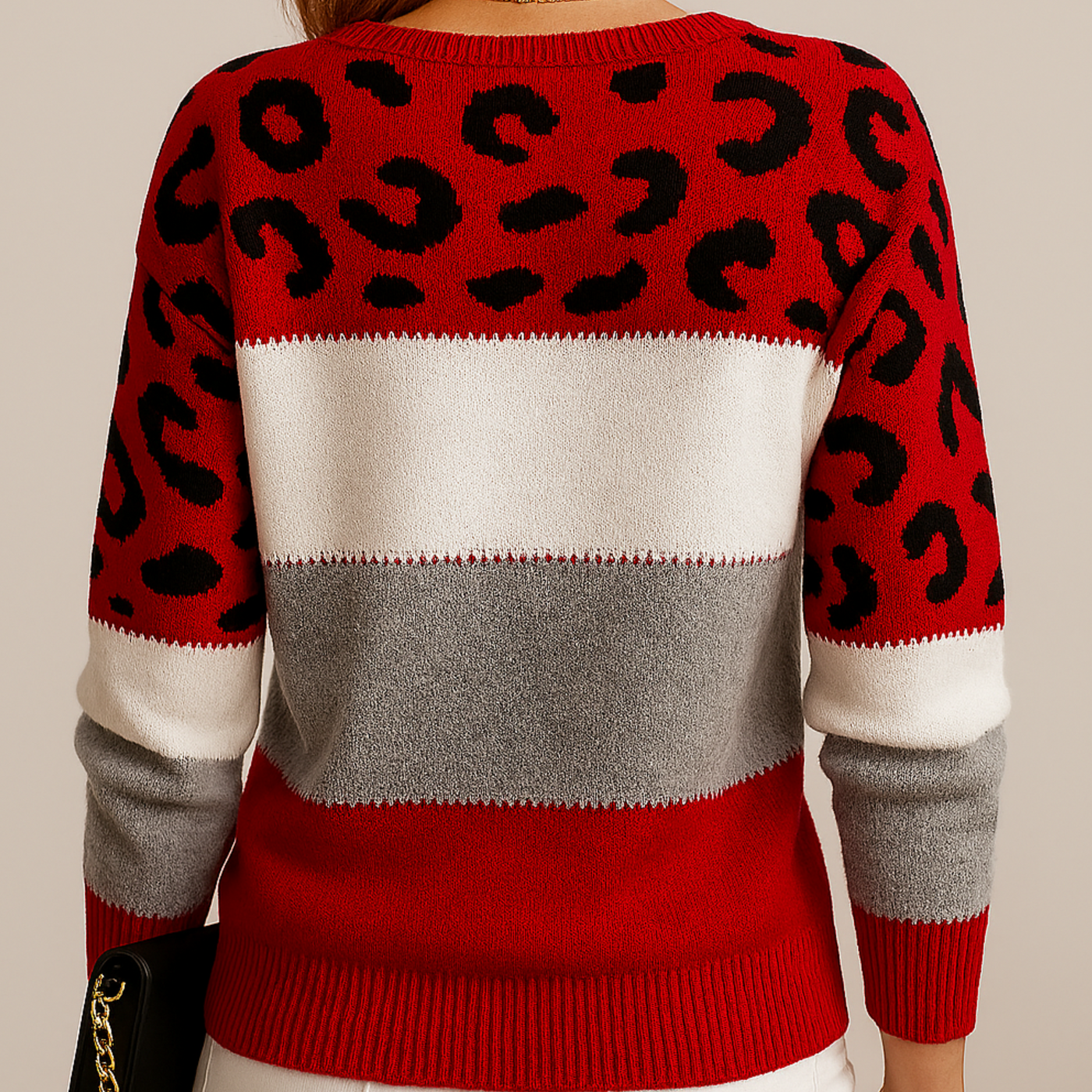 Pascaline™ | Leopard Print Casual Sweater