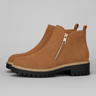 RONDA™ | Women’s Shoes with Round Toe and Side Zipper