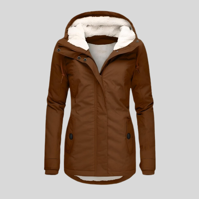ALIENOR™  | Waterproof Long Coat with Hood and Lining