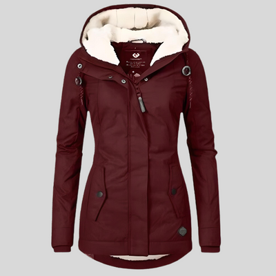 ALIENOR™  | Waterproof Long Coat with Hood and Lining