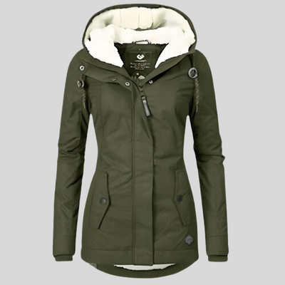 ALIENOR™  | Waterproof Long Coat with Hood and Lining