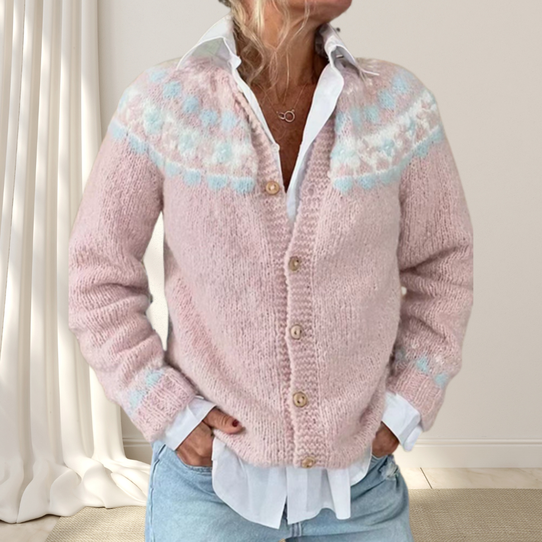 VIRELLE™ | Loose Knitted Chic Cardigan with Pattern
