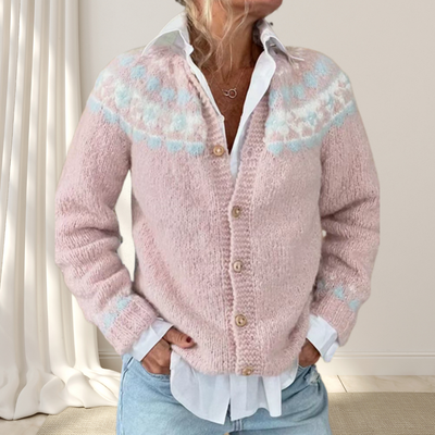 VIRELLE™ | Loose Knitted Chic Cardigan with Pattern