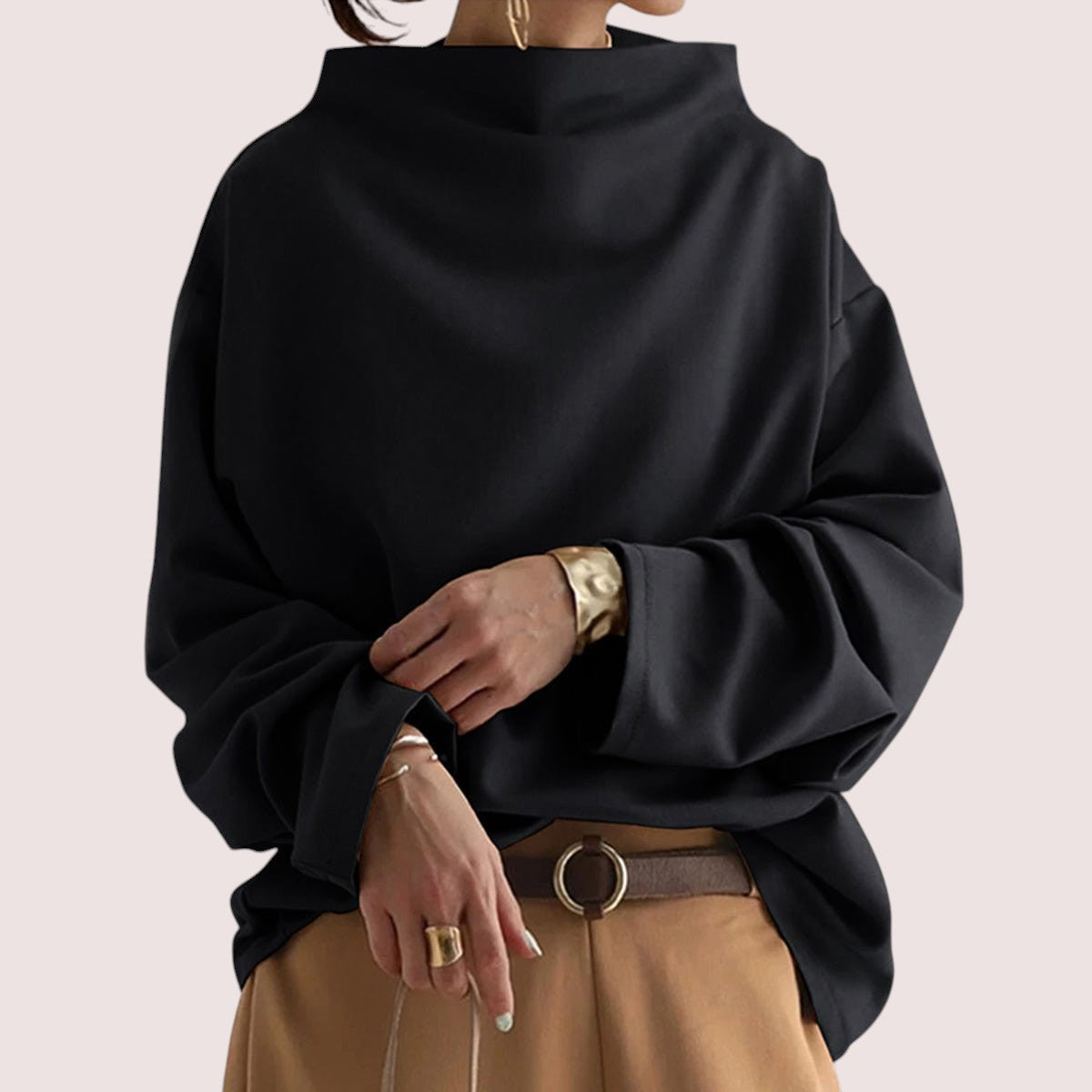 ELIRA™ | Chic Sweater with High Collar