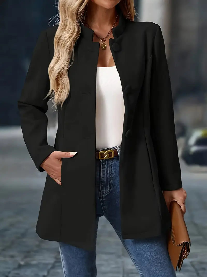 KRISTIN™ | Elegant Long Blazer-Style Jacket