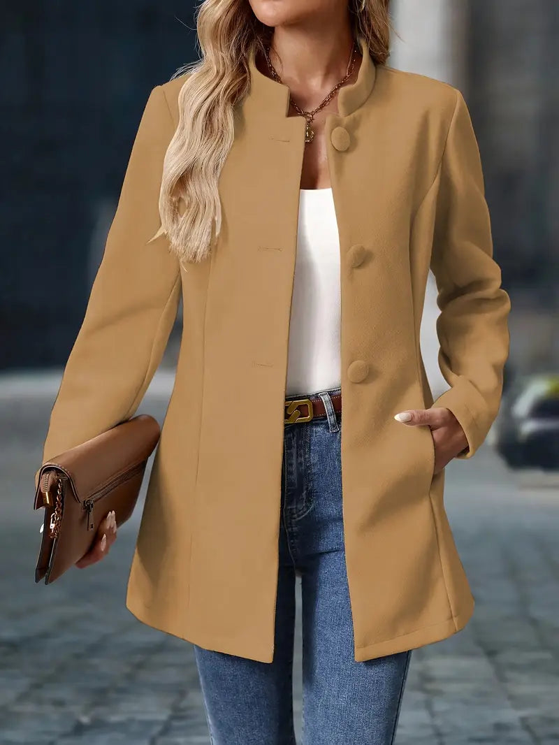 KRISTIN™ | Elegant Long Blazer-Style Jacket