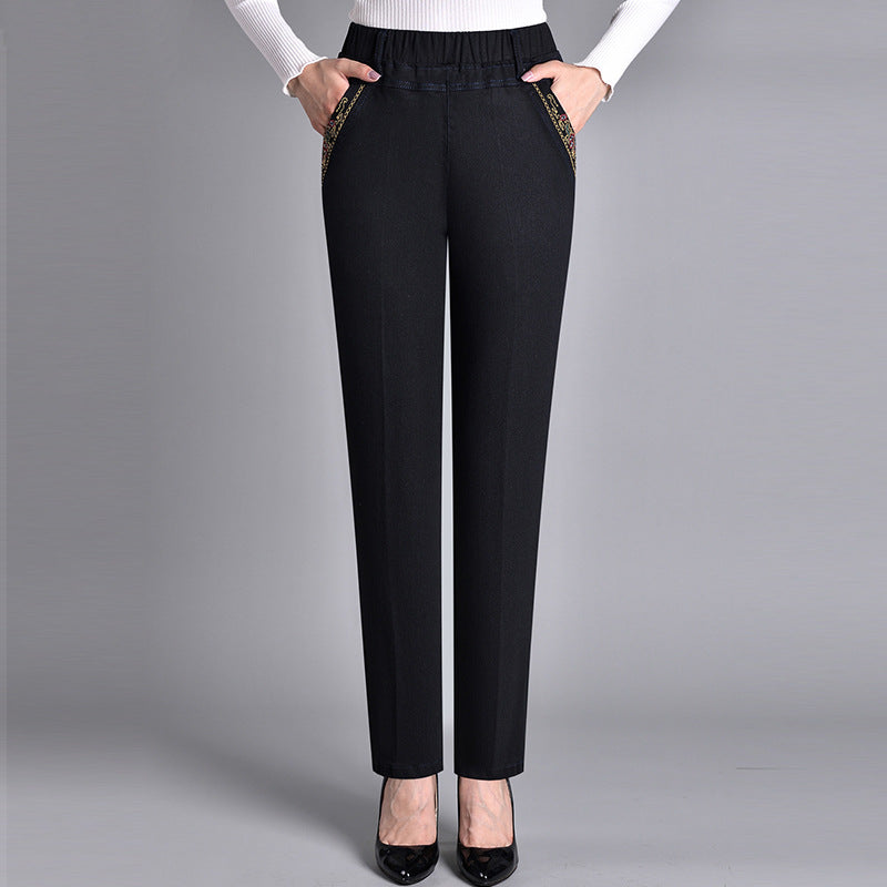 CELIA™  | Women's jeans with side pockets and elastic waistband