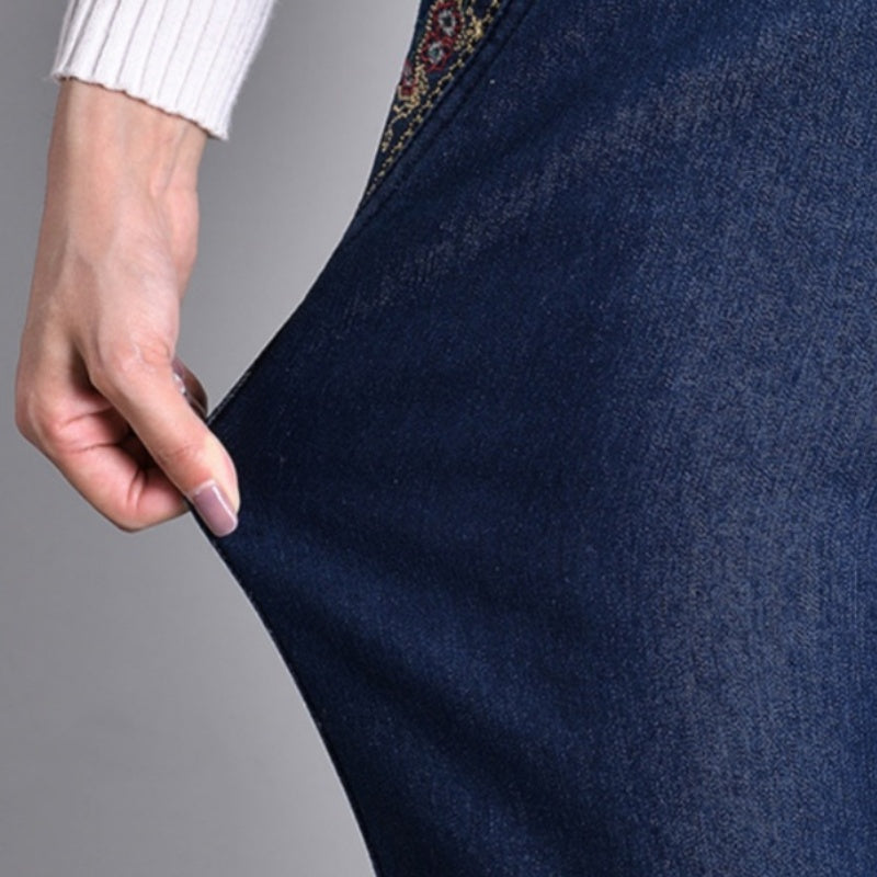 CELIA™  | Women's jeans with side pockets and elastic waistband