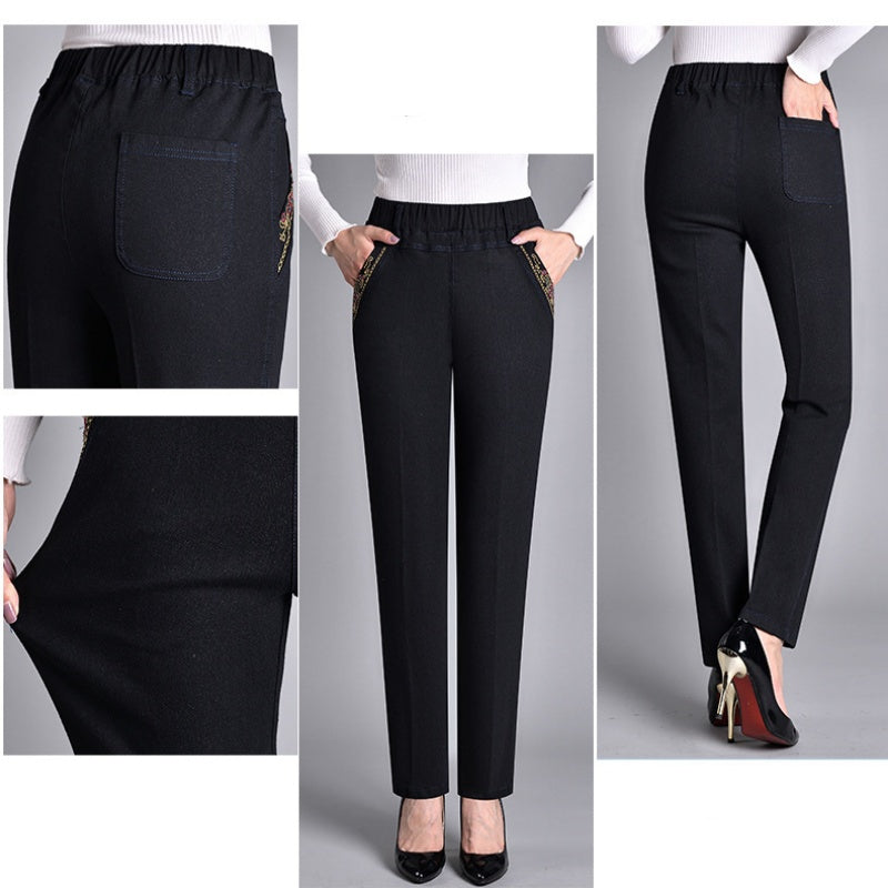 CELIA™  | Women's jeans with side pockets and elastic waistband
